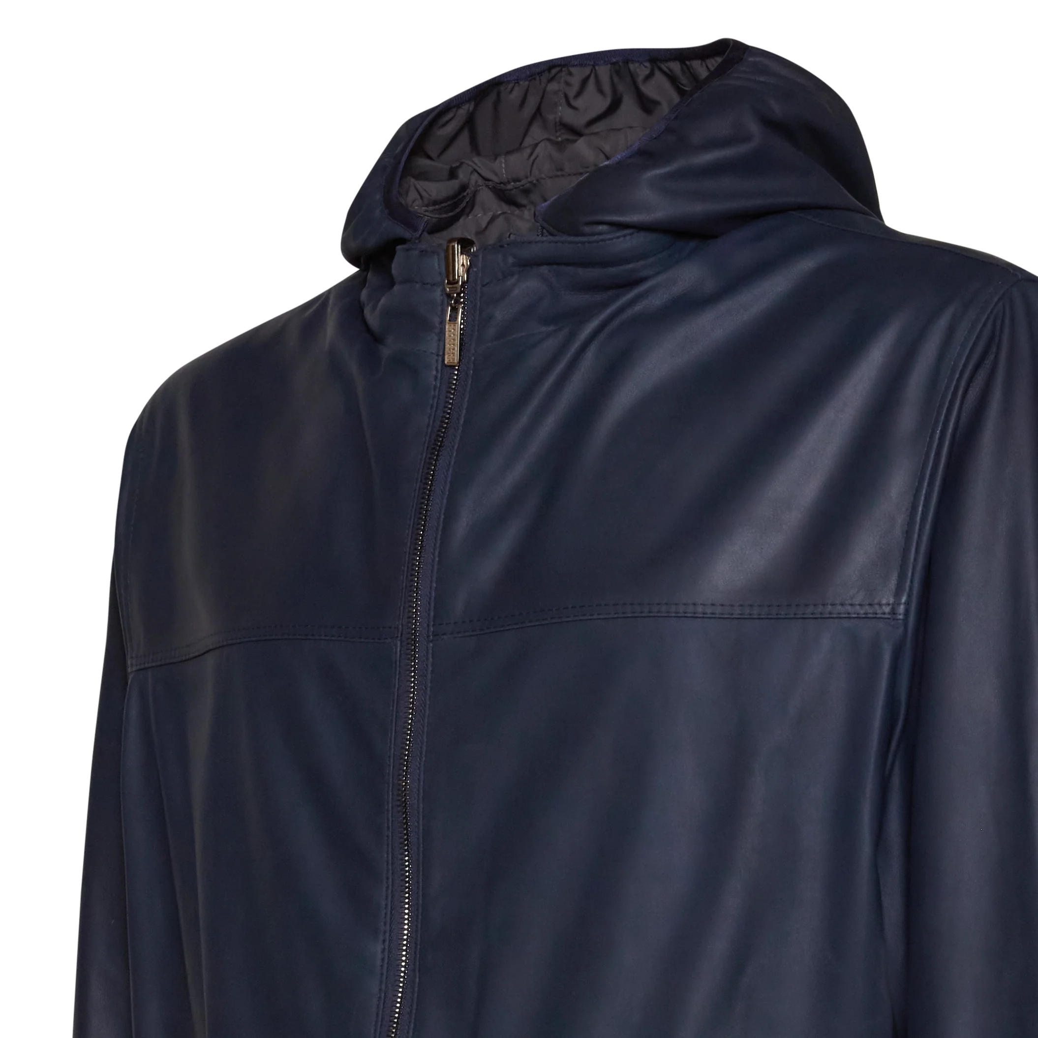 Giubbino reversibile in pelle da uomo - Image 4