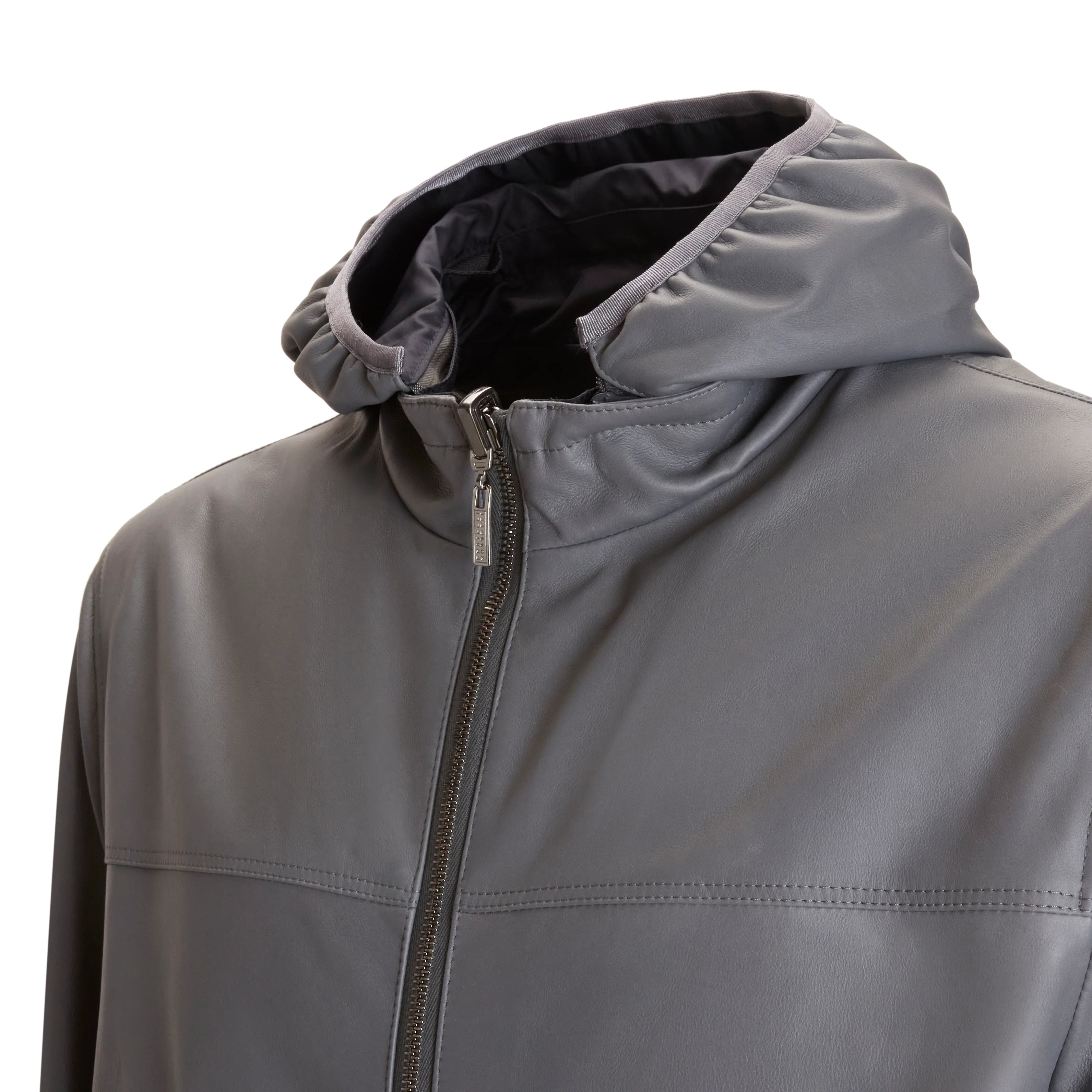 Giubbino reversibile in pelle da uomo - Image 4