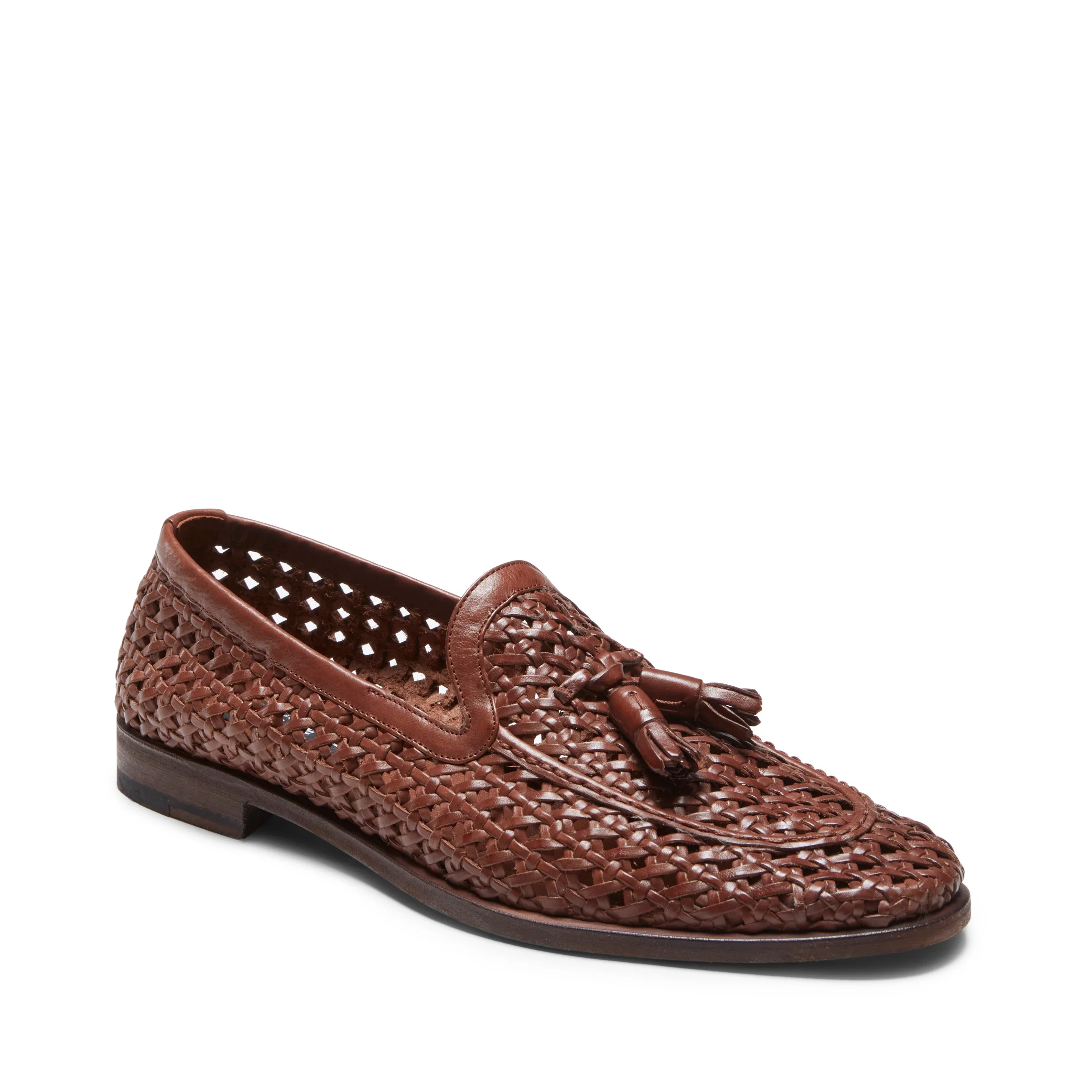 Mocassino Brera in pelle intrecciata