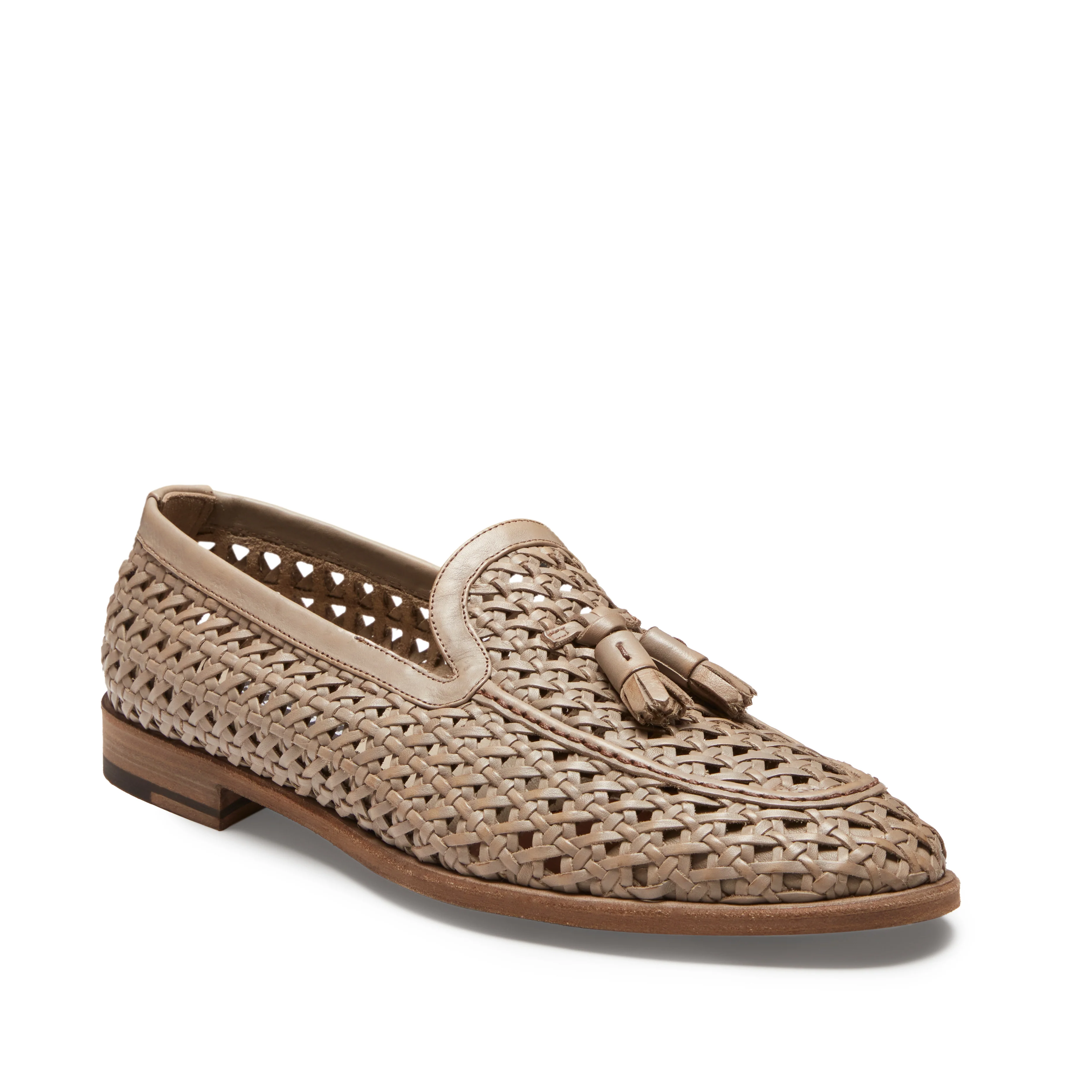 Mocassino Brera in pelle intrecciata