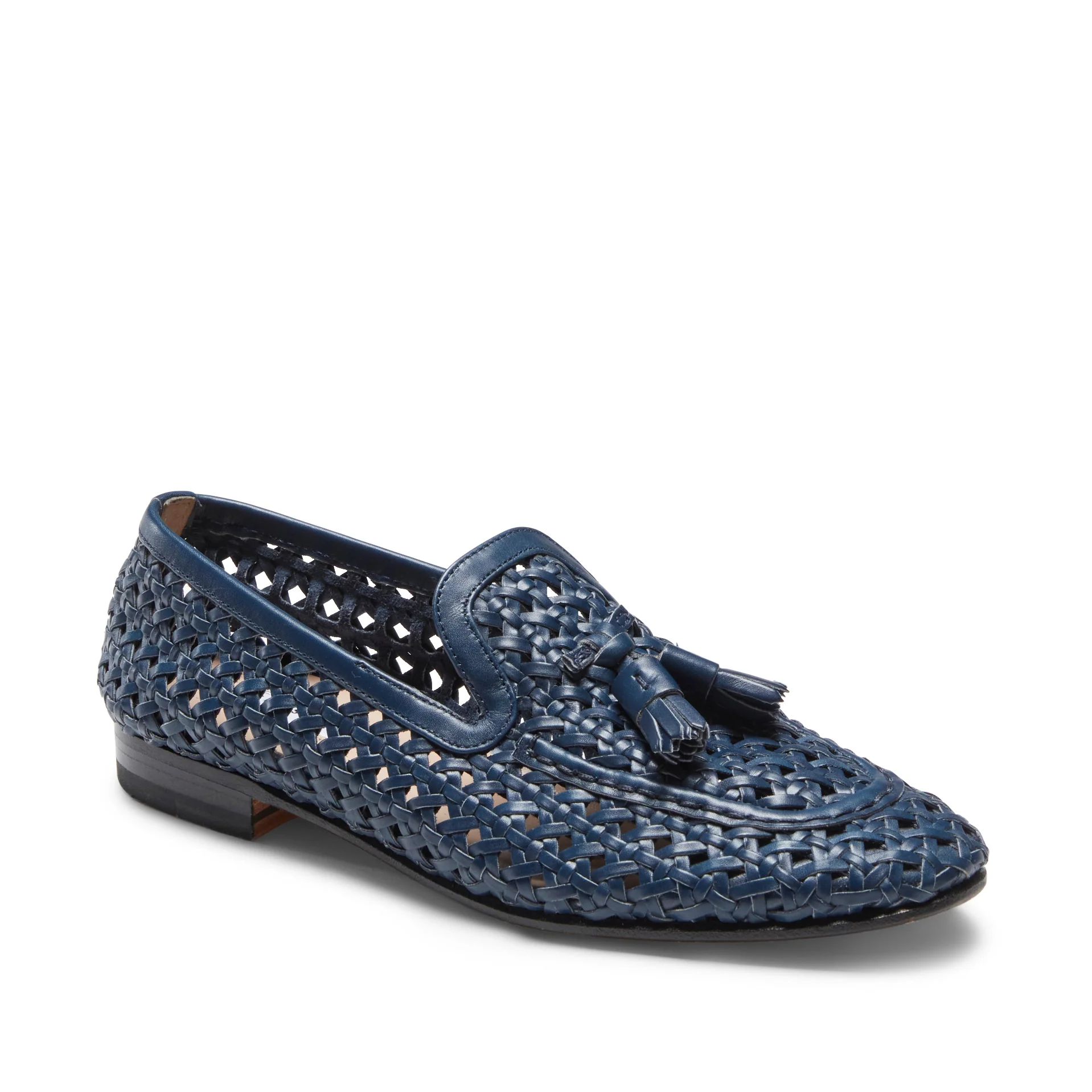 Mocassino Brera in pelle intrecciata da donna