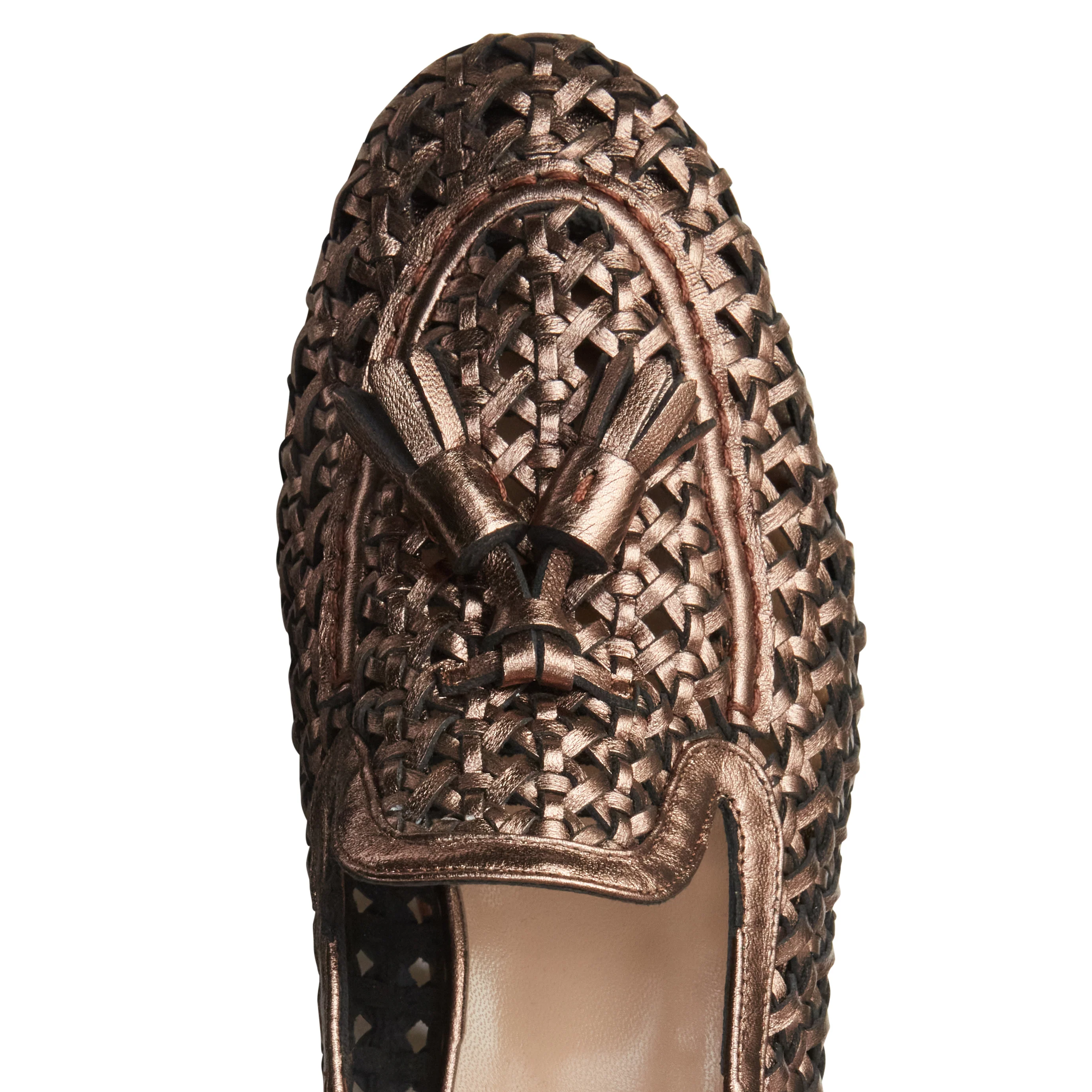 Mocassino Brera in pelle intrecciata da donna - Image 3