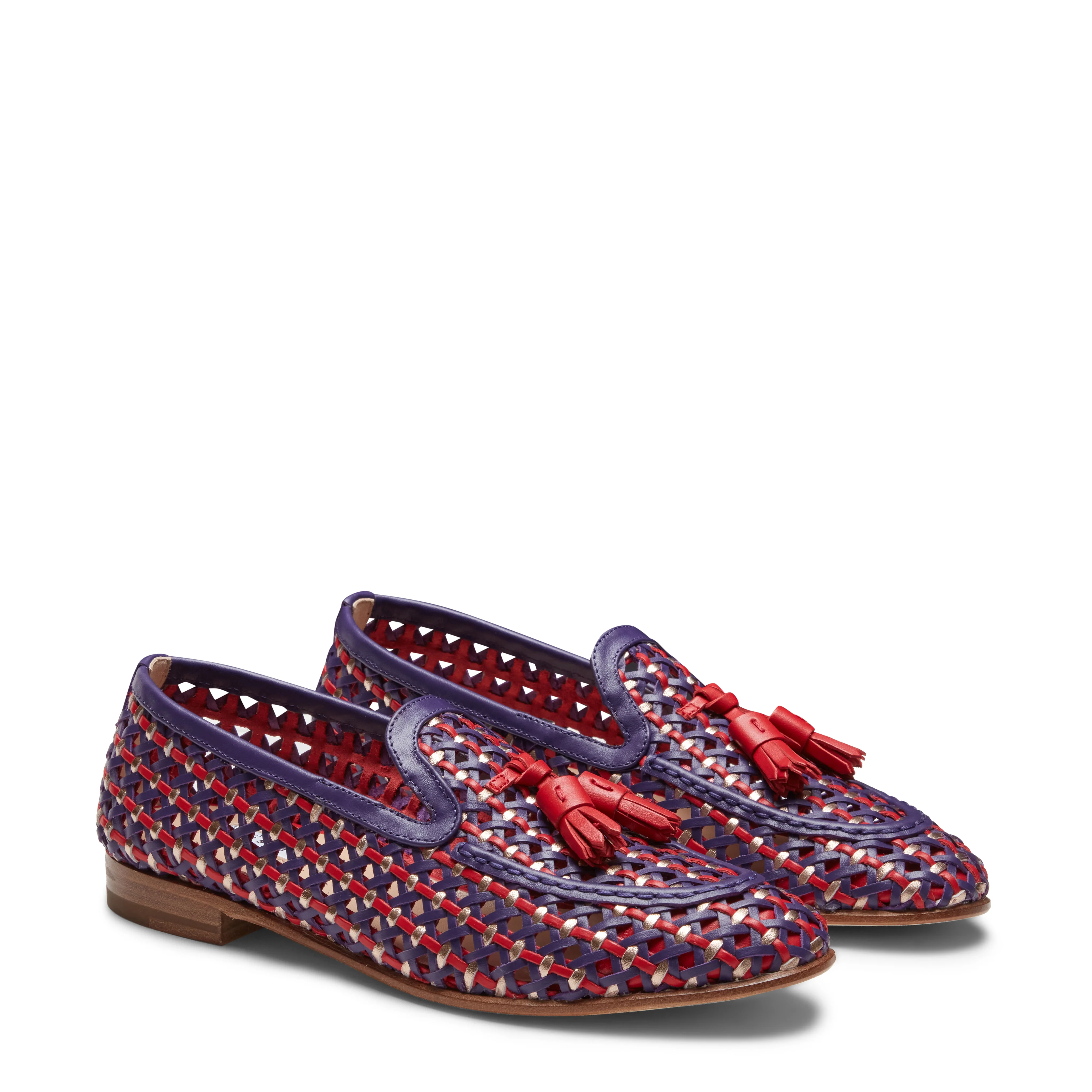 Mocassino Brera in pelle intrecciata da donna - Image 2
