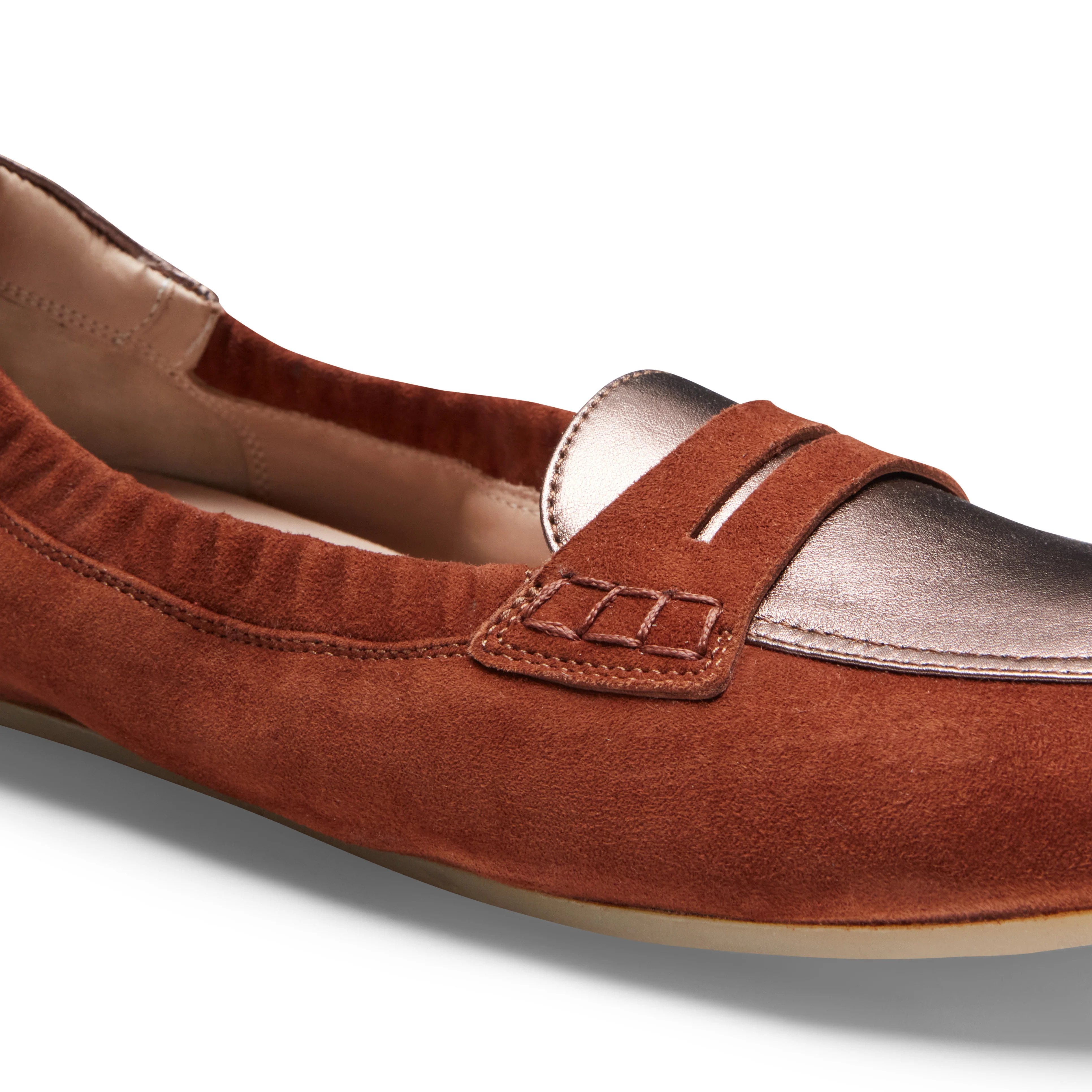 Mocassino slim flat in suede - Image 5