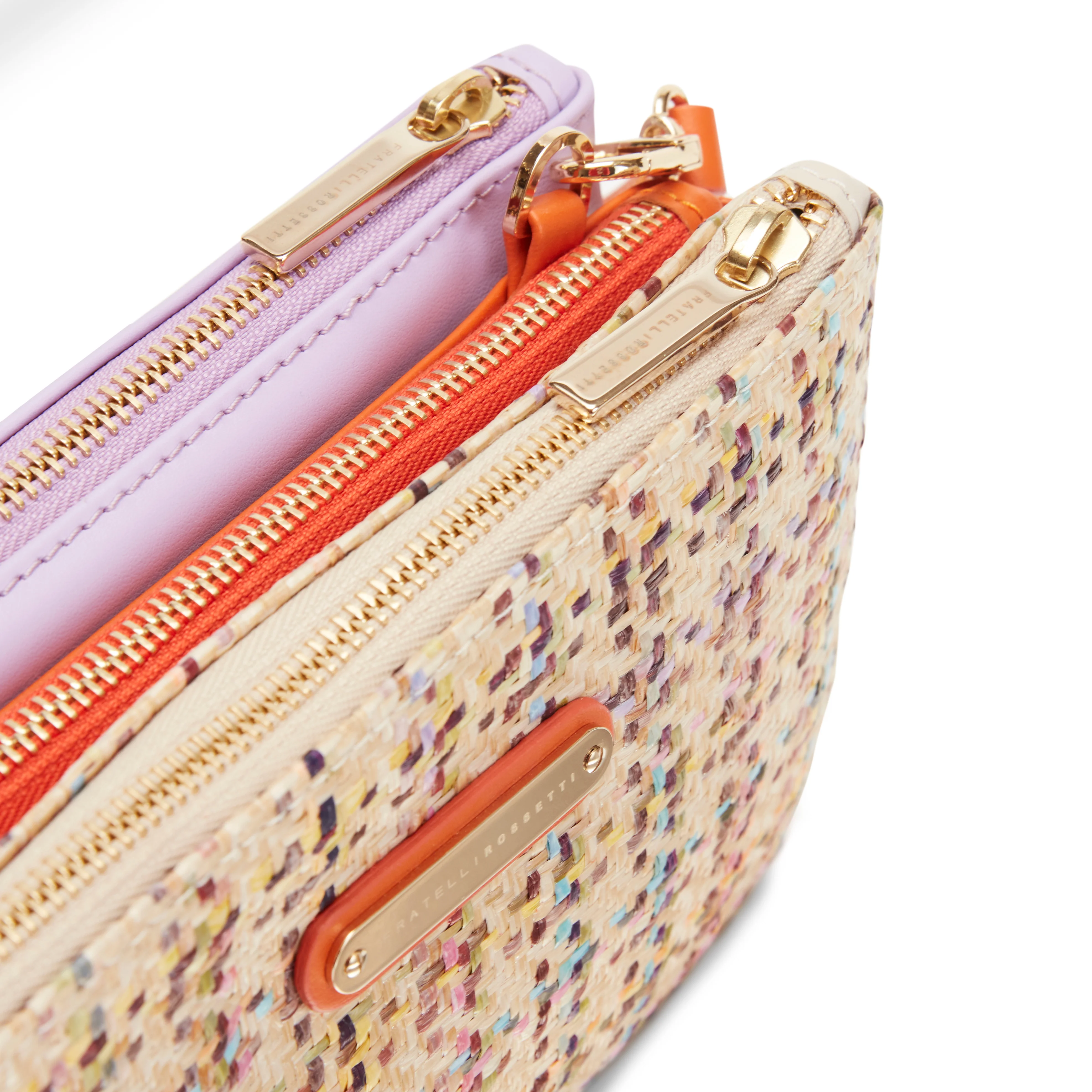 Pochette Esquire in tessuto e pelle - Image 4