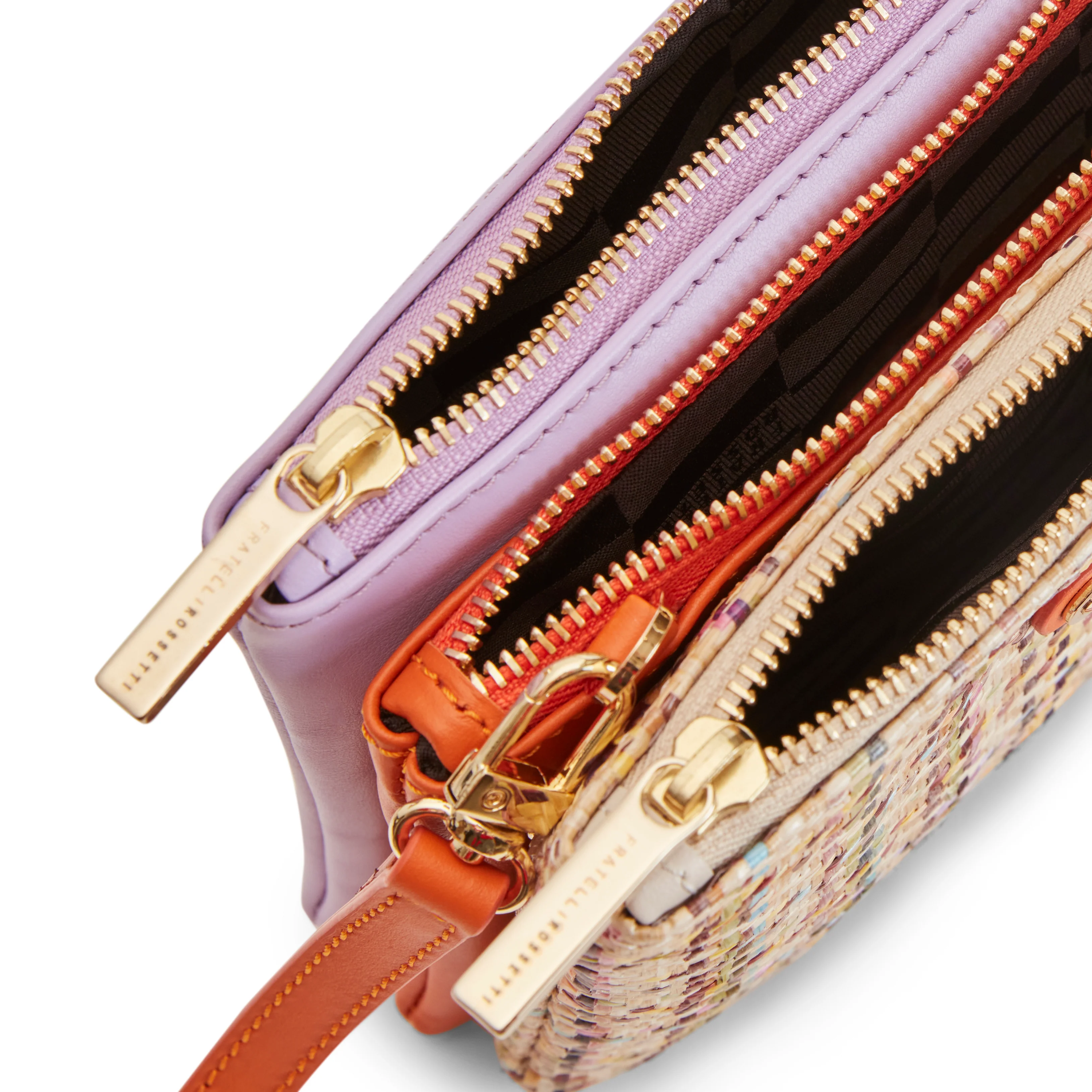 Pochette Esquire in tessuto e pelle - Image 5