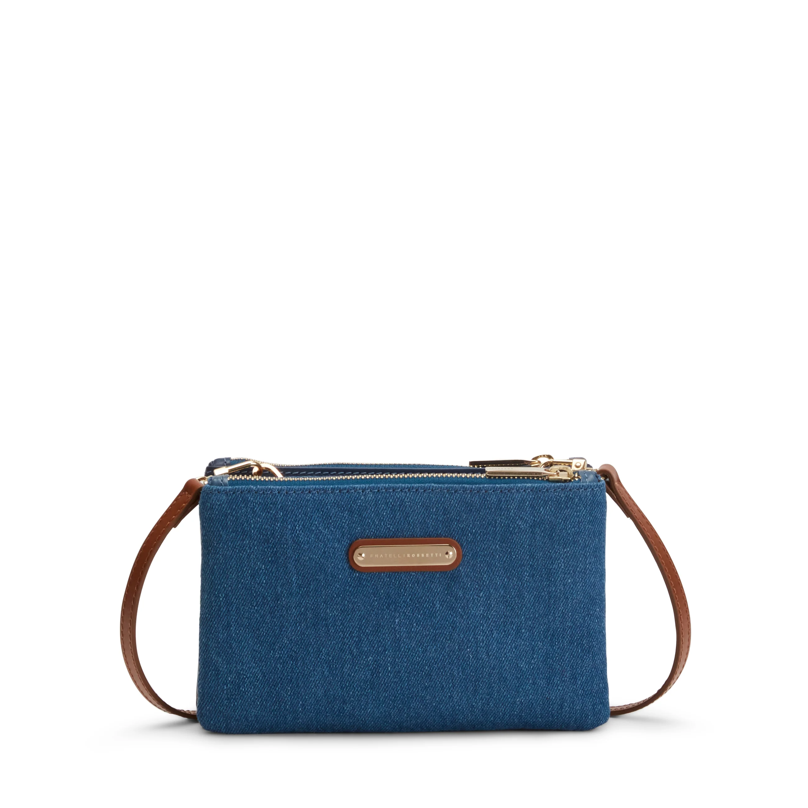 Pochette Esquire in tessuto e pelle - Image 2