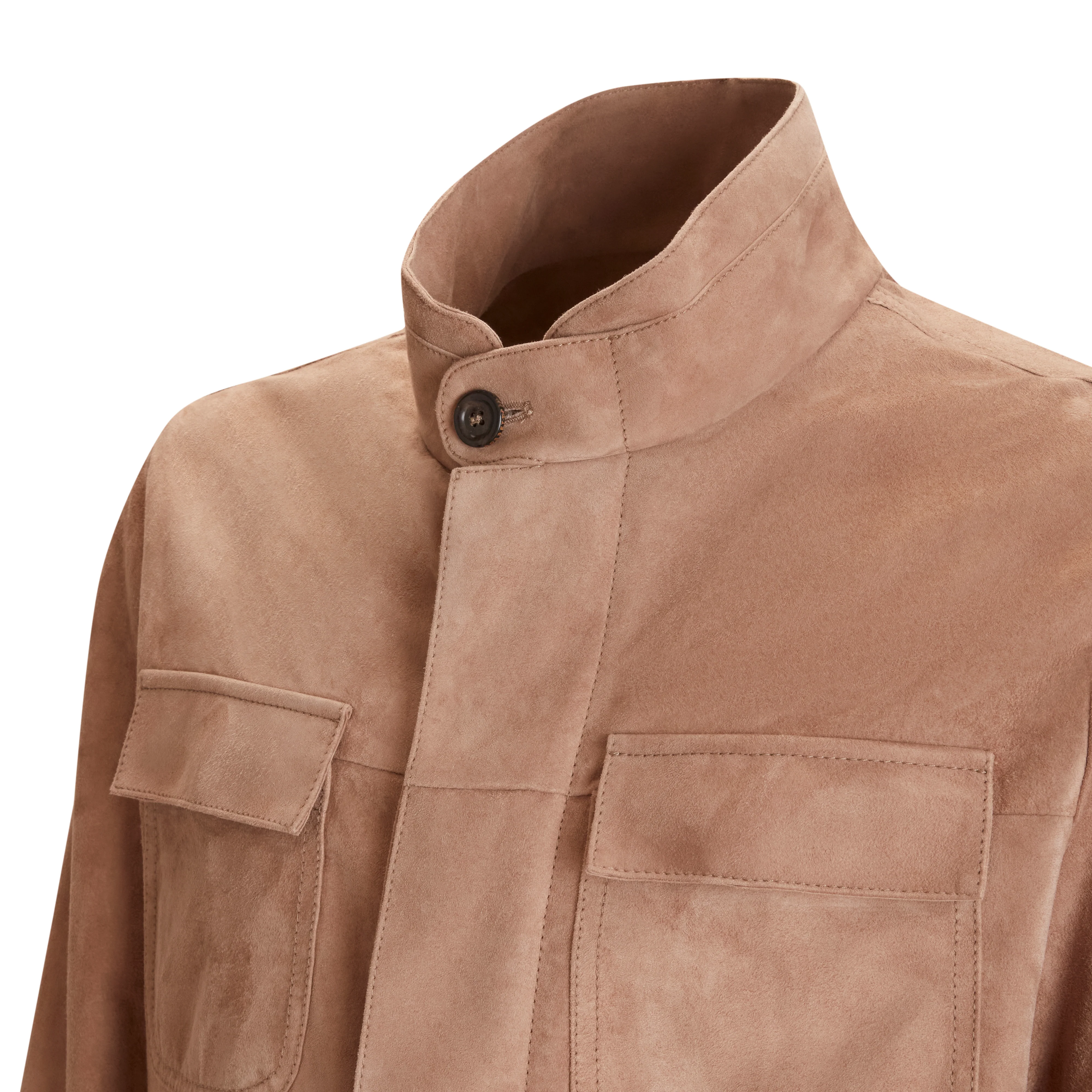 Sahariana in suede da uomo - Image 4