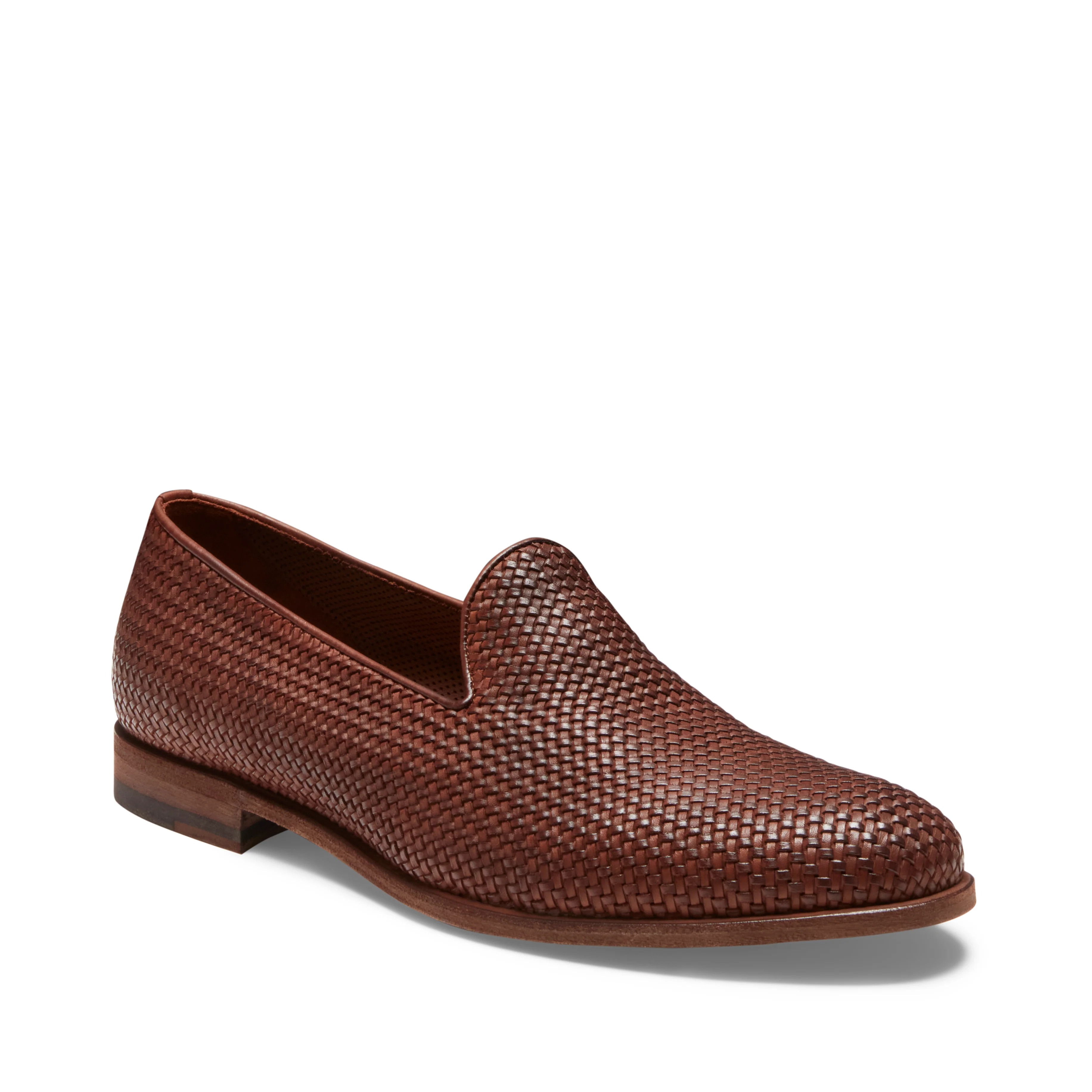 Slipper in pelle intrecciata da uomo