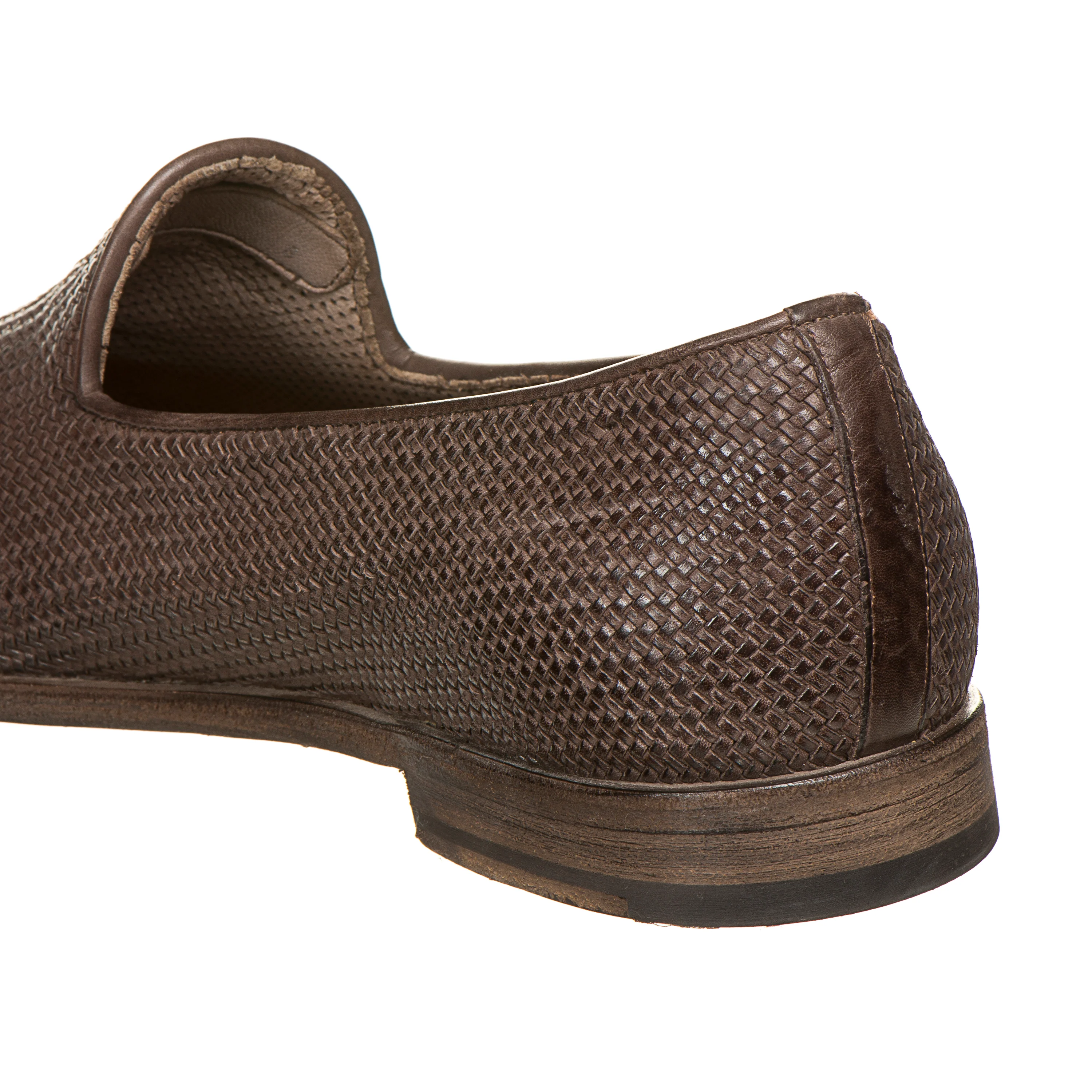 Slipper in pelle intrecciata da uomo - Image 5