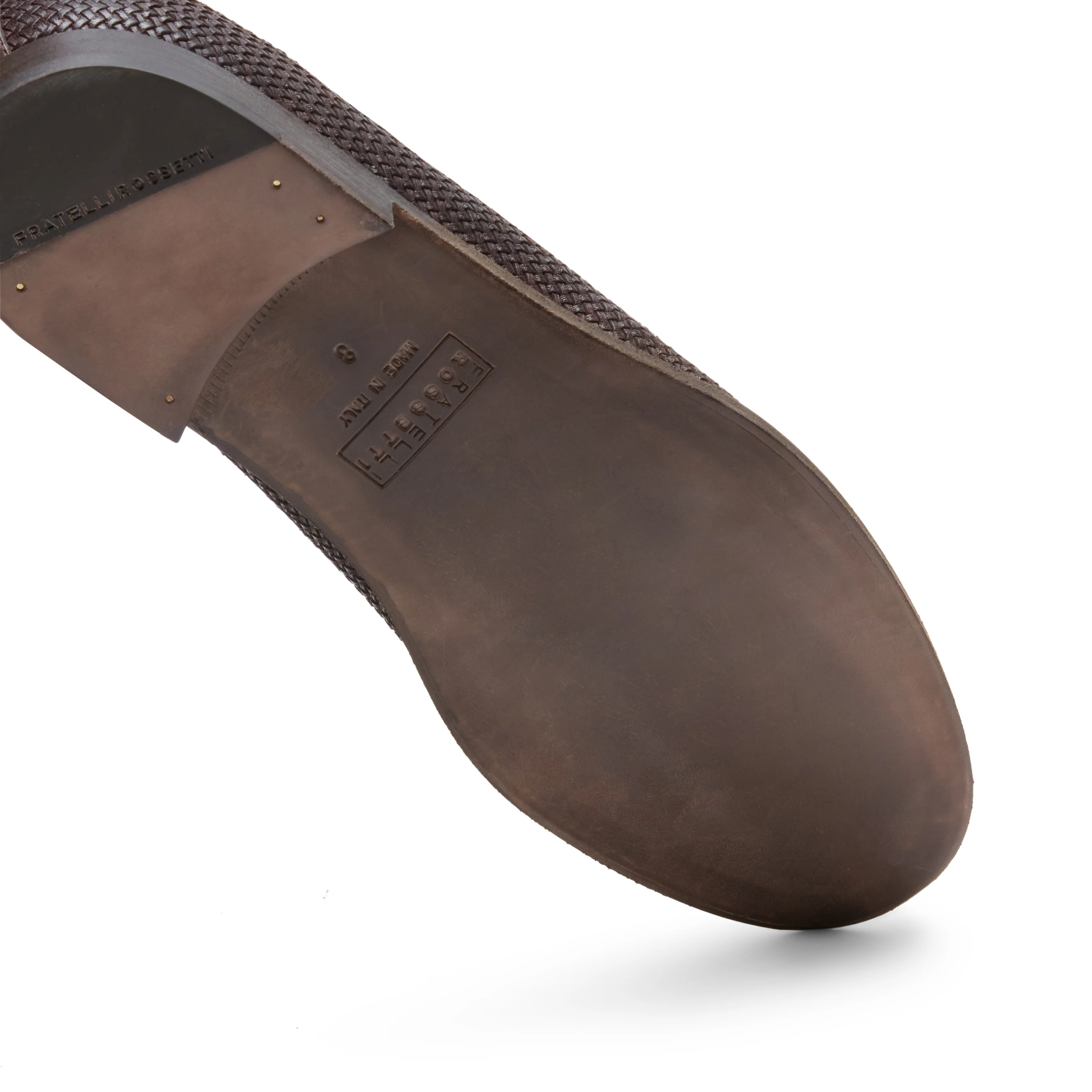 Slipper in pelle intrecciata da uomo - Image 7