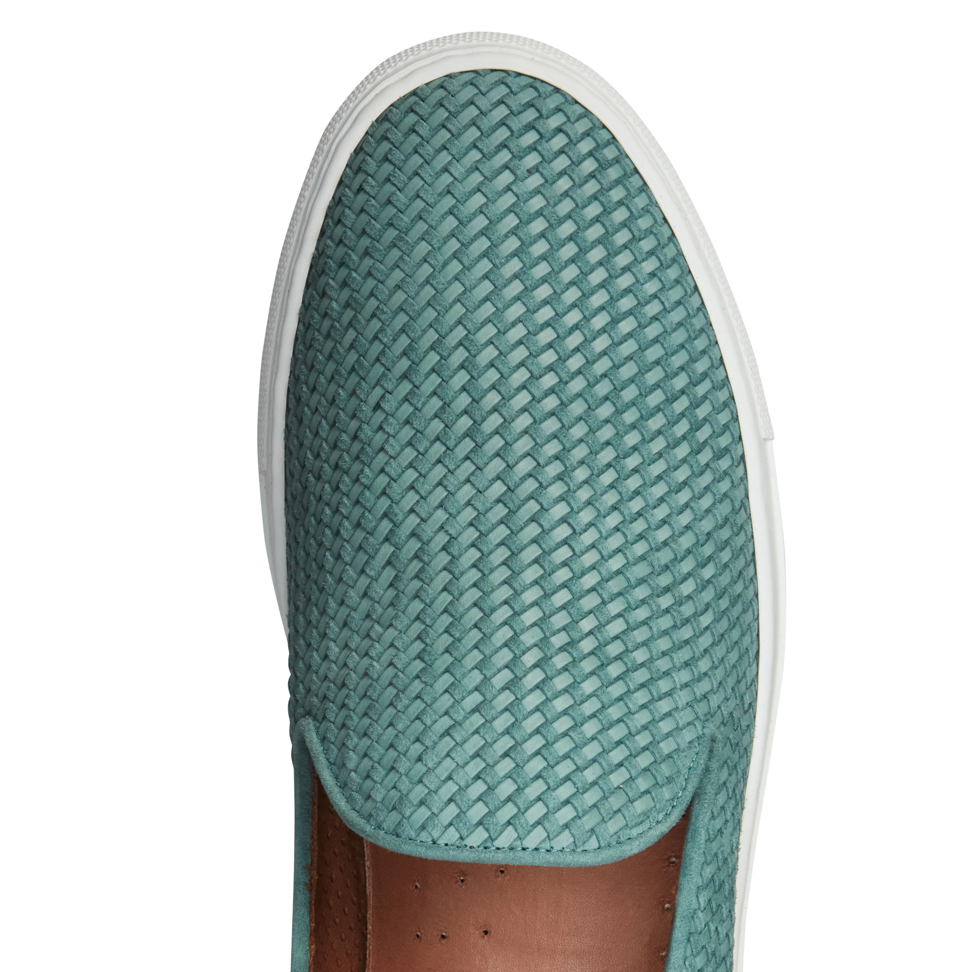 Slipper in suede intrecciato da uomo - Image 4
