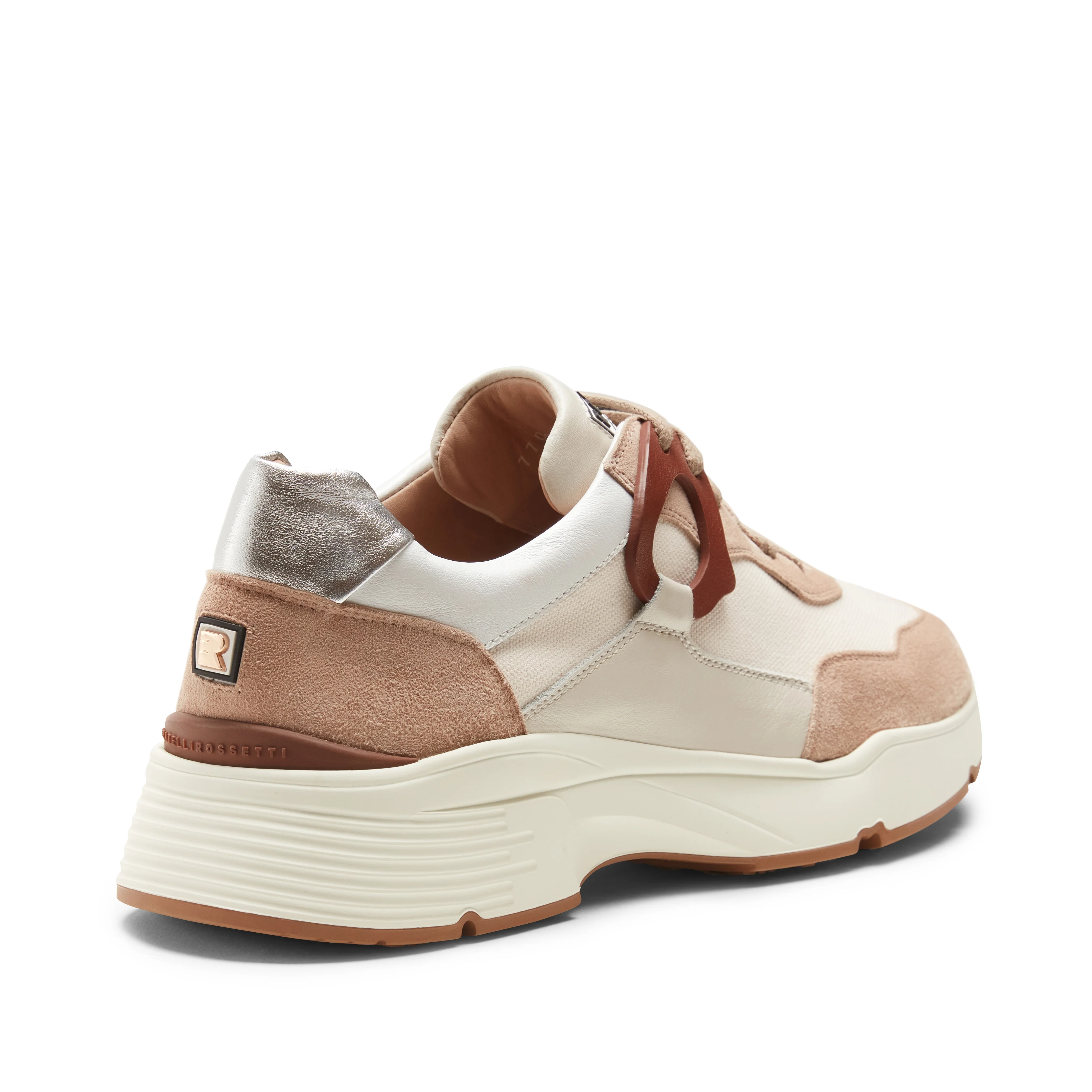 Sneaker in pelle e tessuto - Image 3