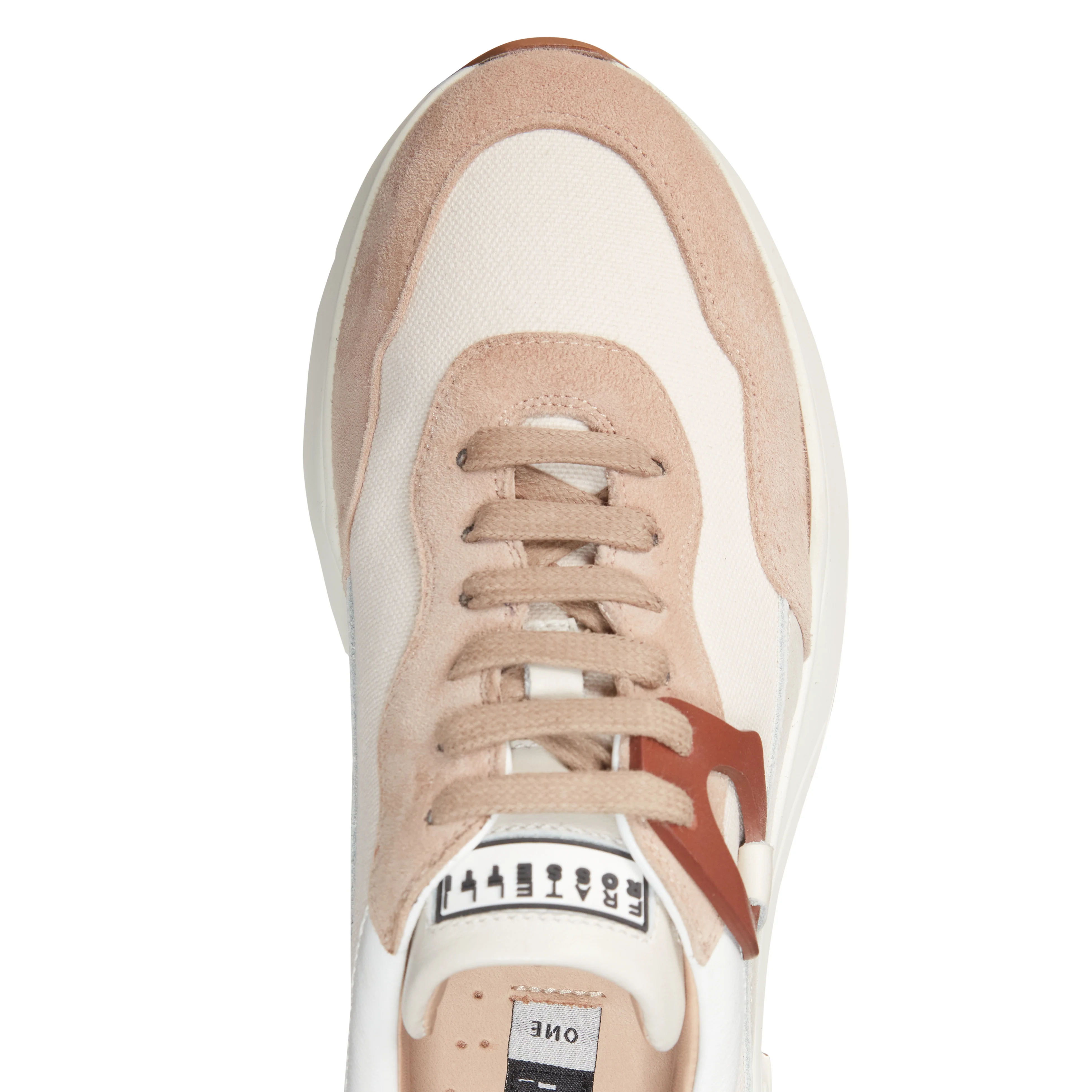 Sneaker in pelle e tessuto - Image 4