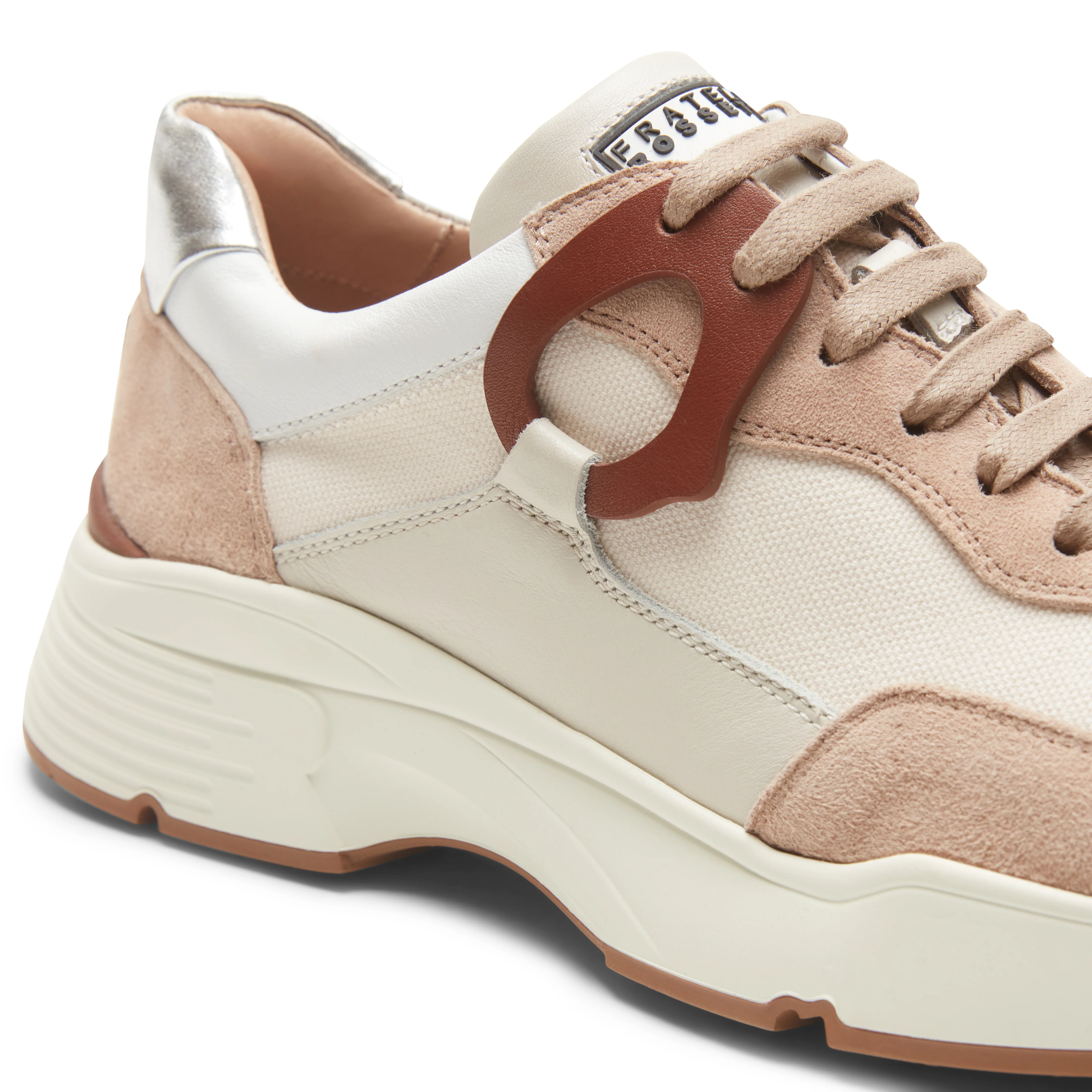 Sneaker in pelle e tessuto - Image 5