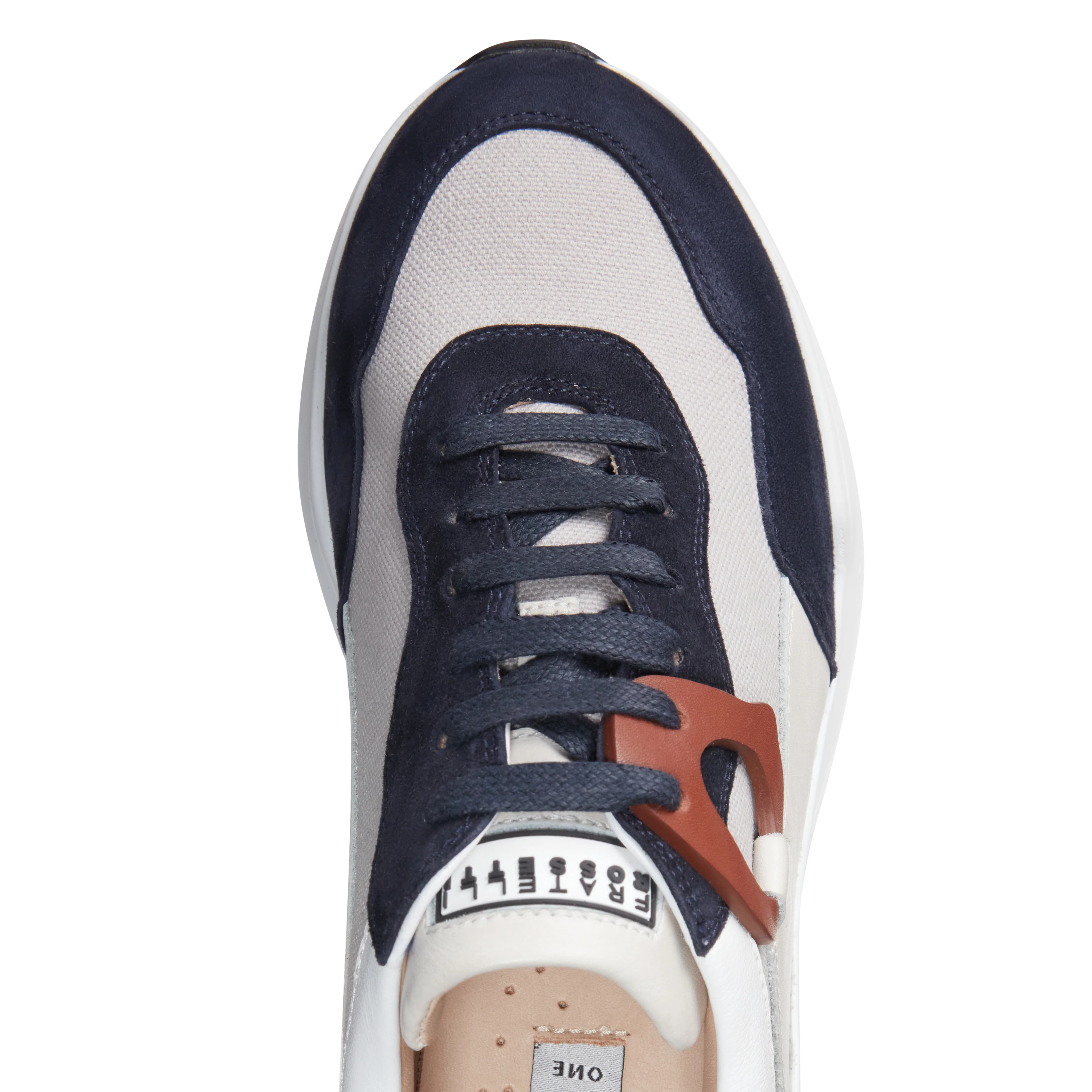 Sneaker in pelle e tessuto - Image 4