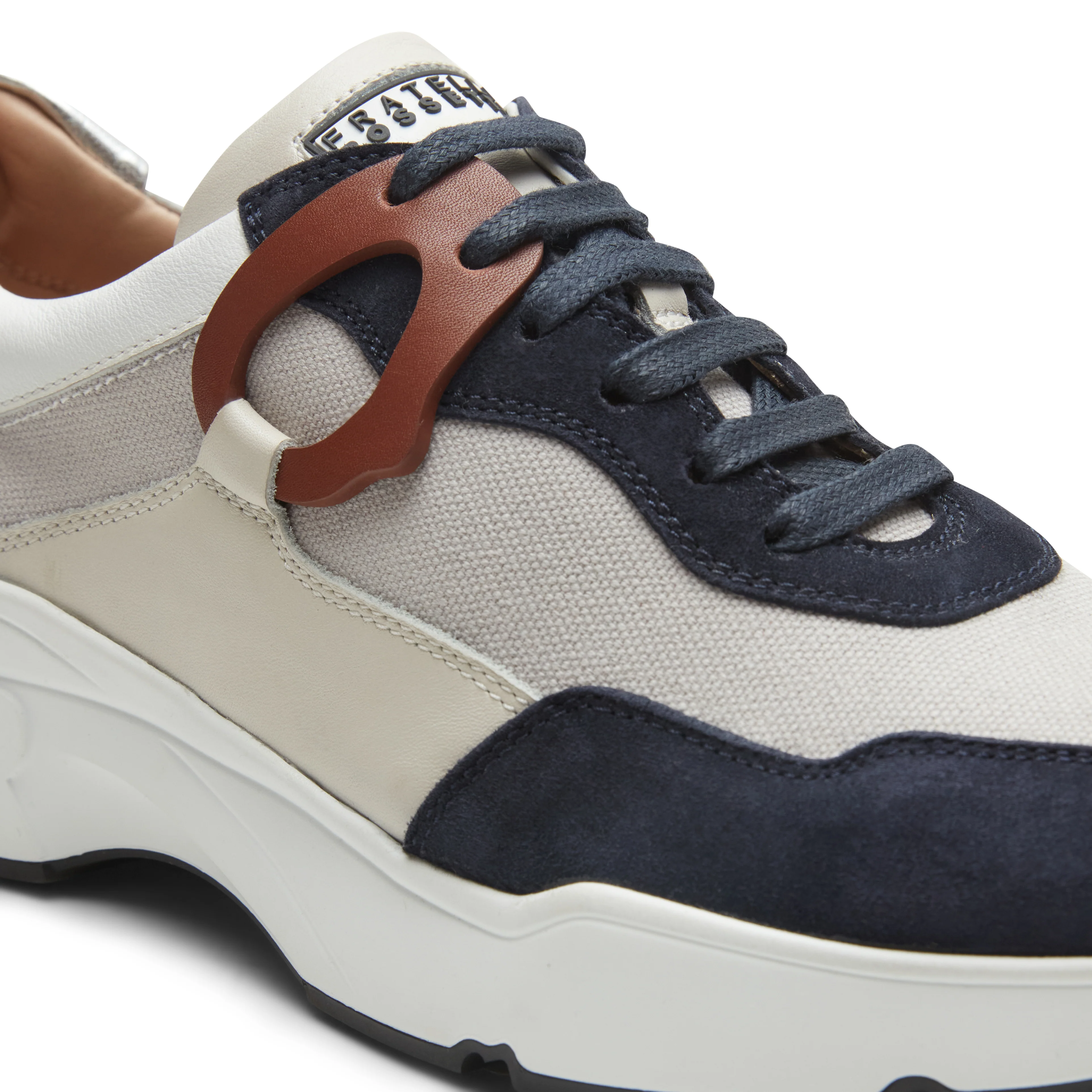Sneaker in pelle e tessuto - Image 5