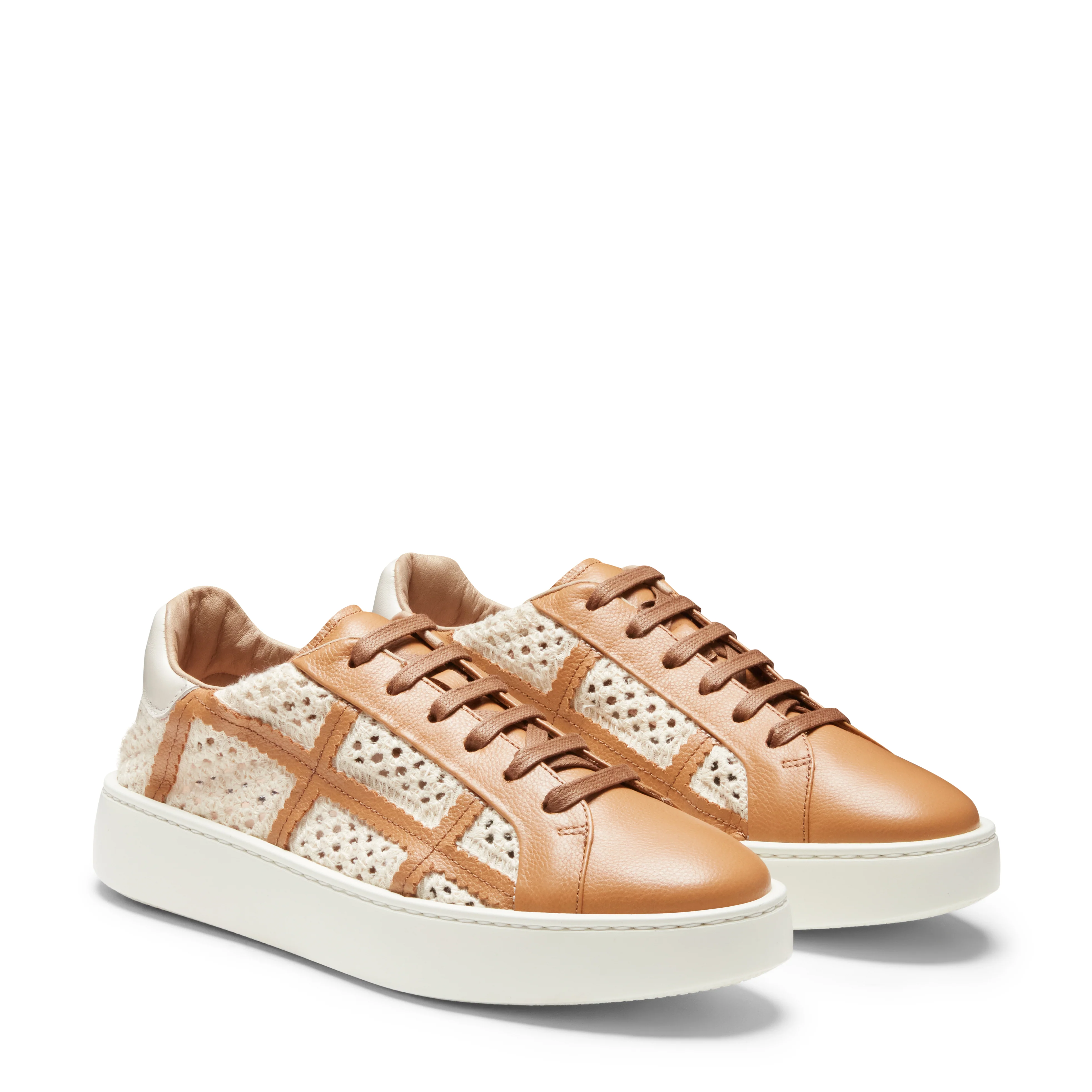 Sneaker in tessuto e pelle - Image 2