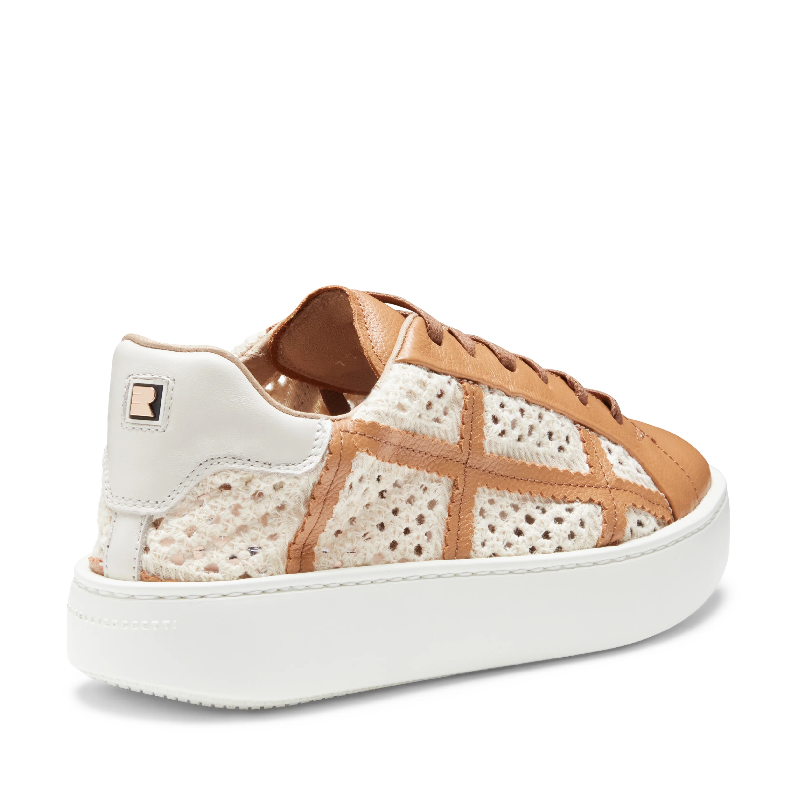 Sneaker in tessuto e pelle - Image 3
