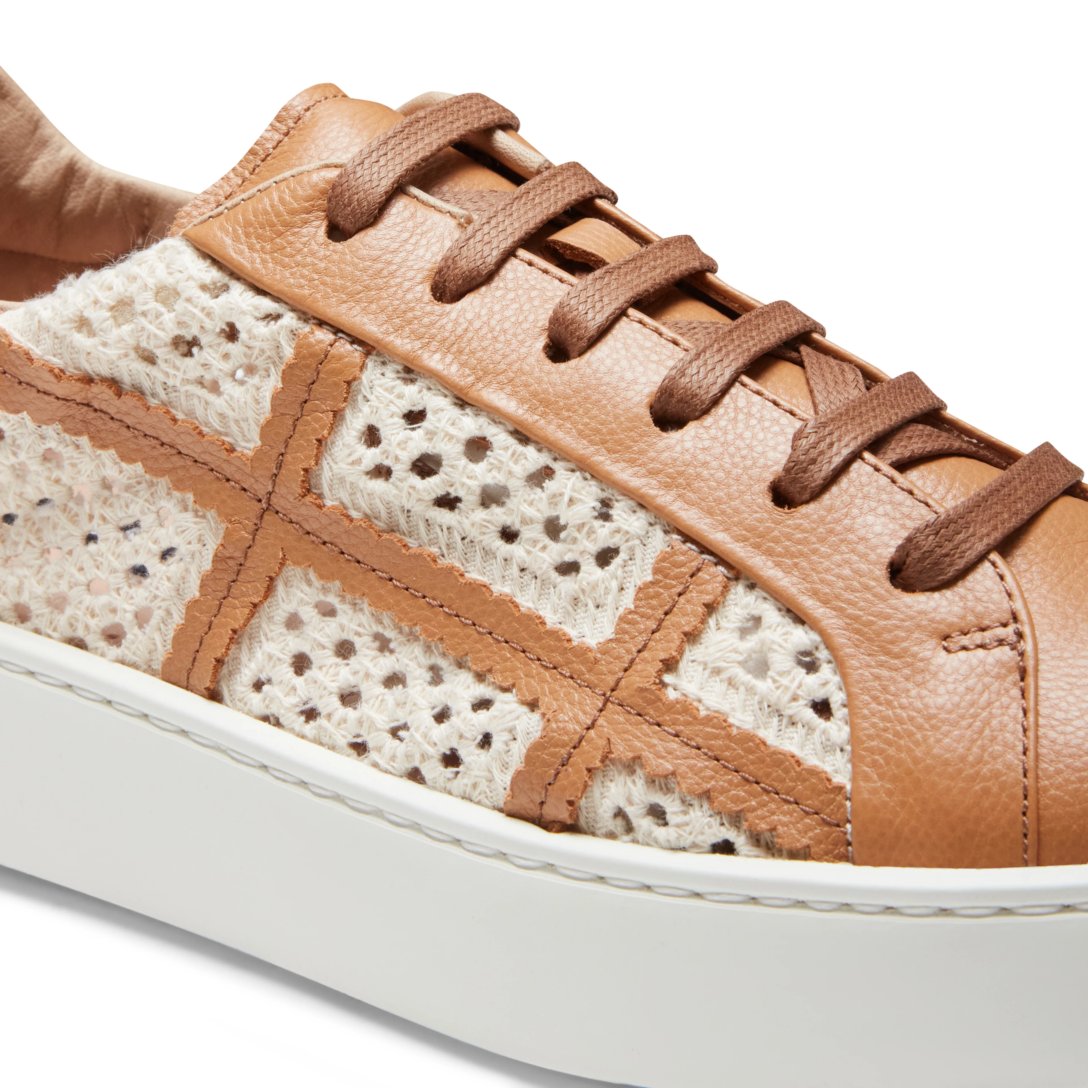 Sneaker in tessuto e pelle - Image 5