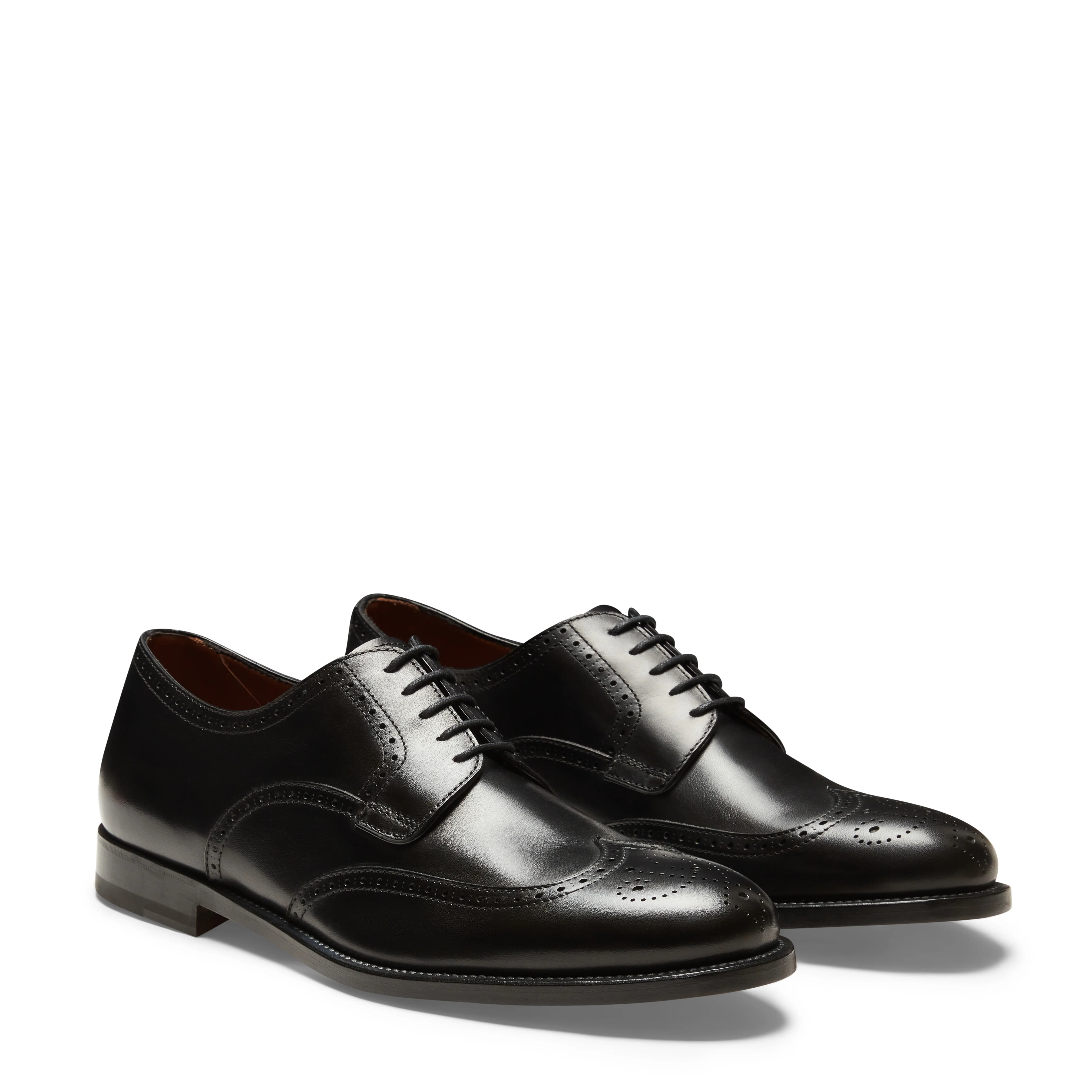 Stringata Derby brogue in pelle - Image 2
