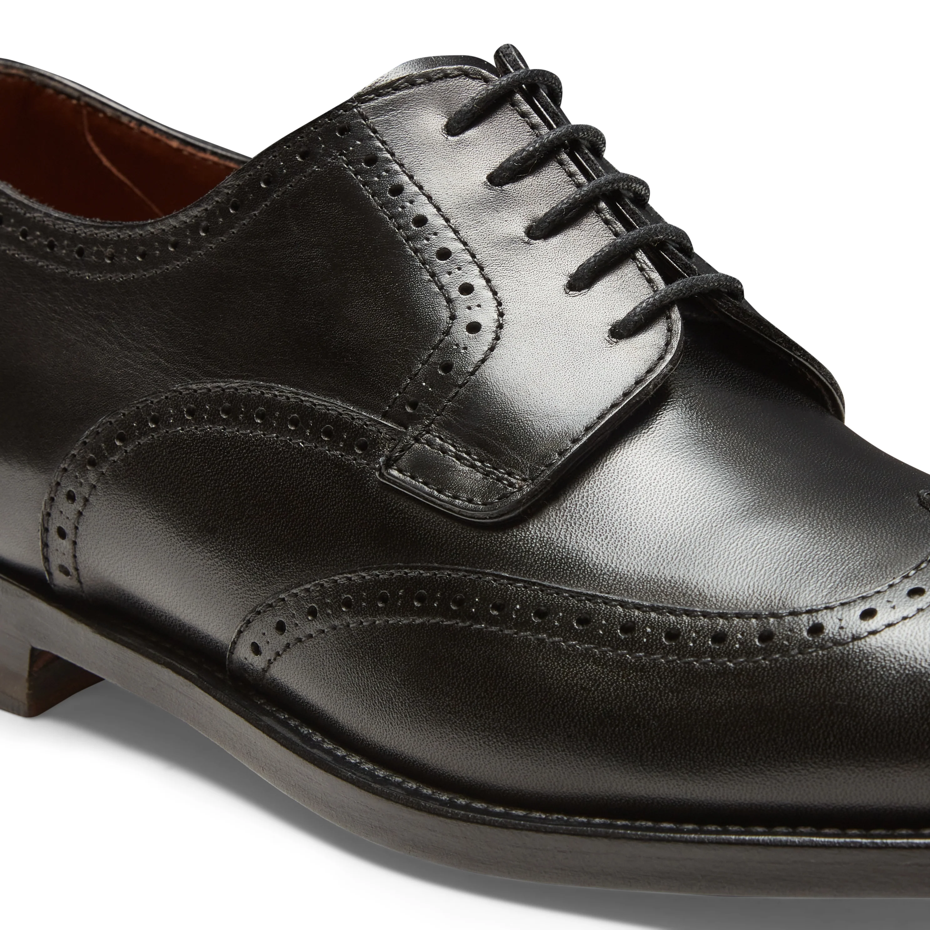 Stringata Derby brogue in pelle - Image 4