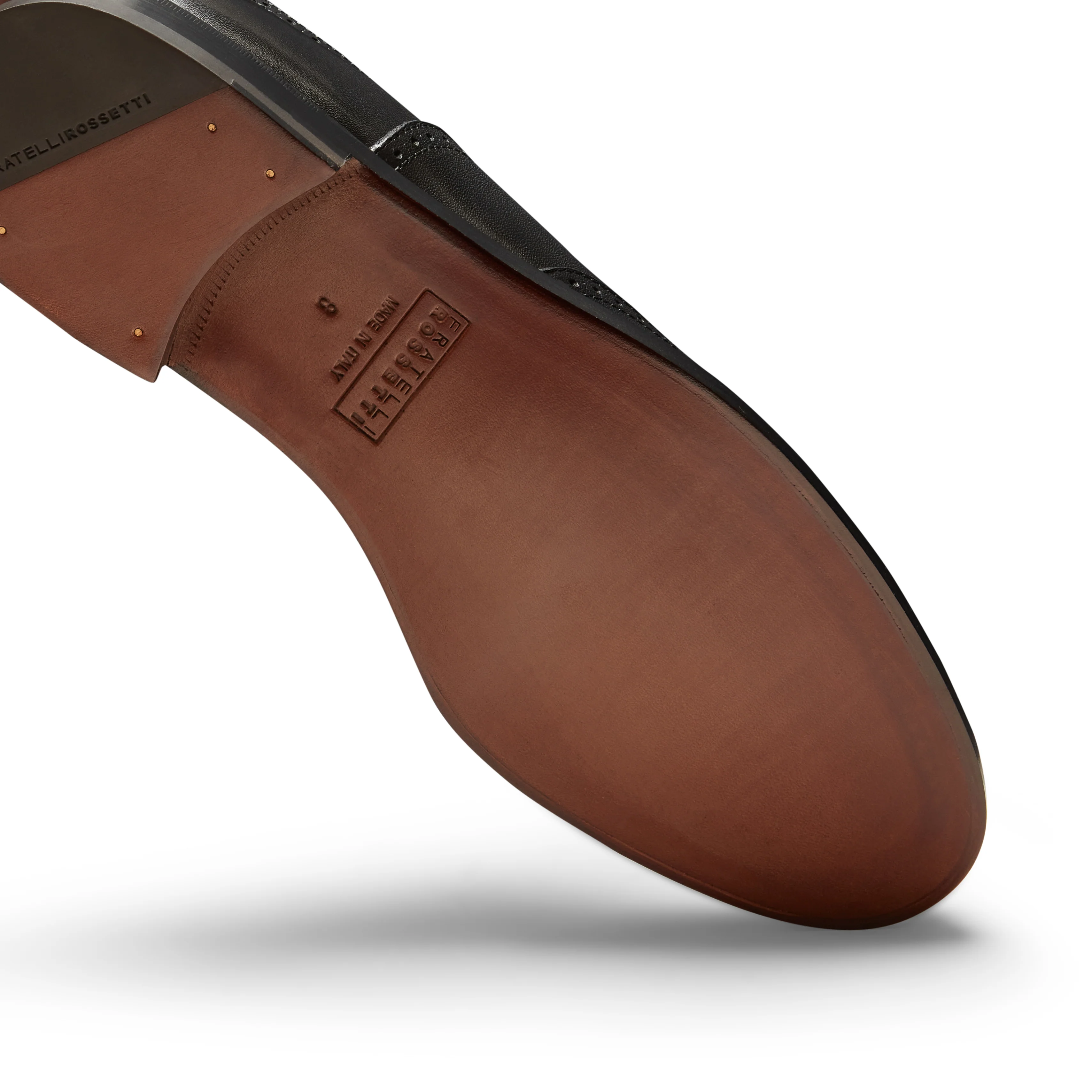 Stringata Derby brogue in pelle - Image 6