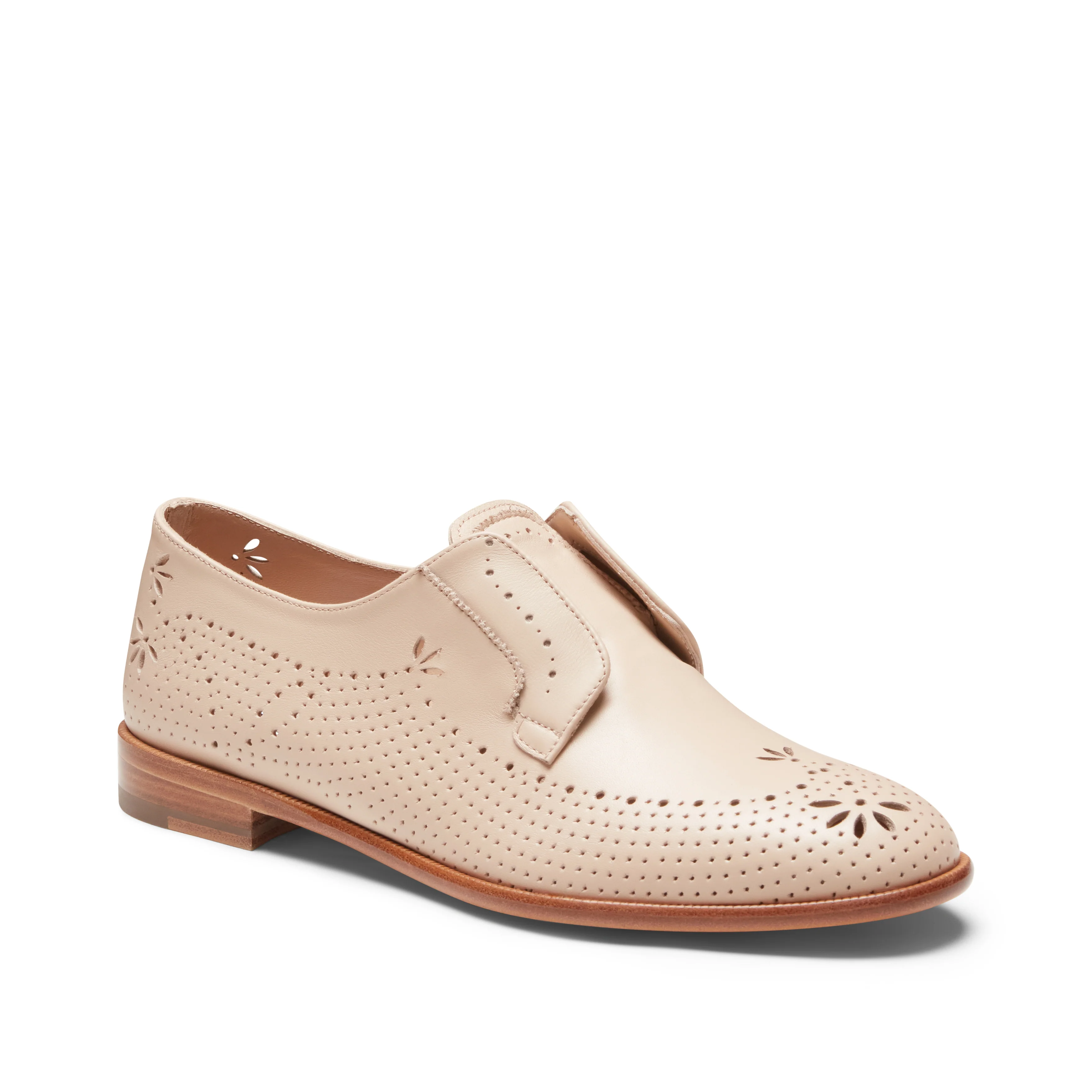 Stringata Derby in pelle